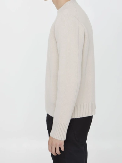 Shop Lanvin Wool And Cashmere Sweater In Cream
