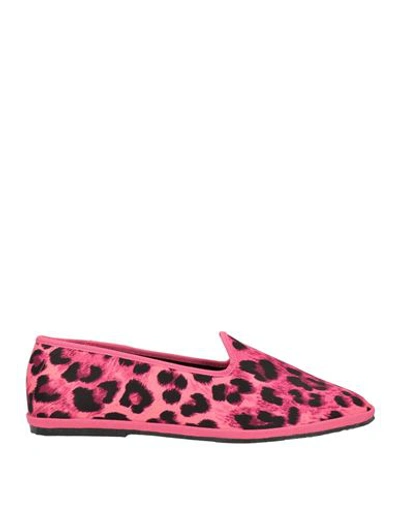 Shop Habille Habillé Woman Loafers Fuchsia Size 8 Textile Fibers In Pink