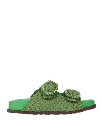 Shop Karida Woman Sandals Green Size 7 Natural Raffia