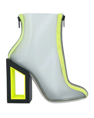 Shop Nicholas Kirkwood Woman Ankle Boots Yellow Size 8 Rubber