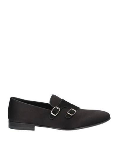 Shop A.testoni A. Testoni Man Loafers Black Size 8 Textile Fibers