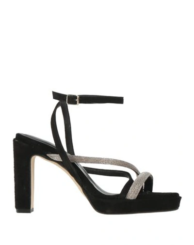 Bruno Premi Woman Sandals Black Size 8 Leather In Black