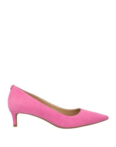 Shop Michael Michael Kors Woman Pumps Pink Size 7.5 Leather
