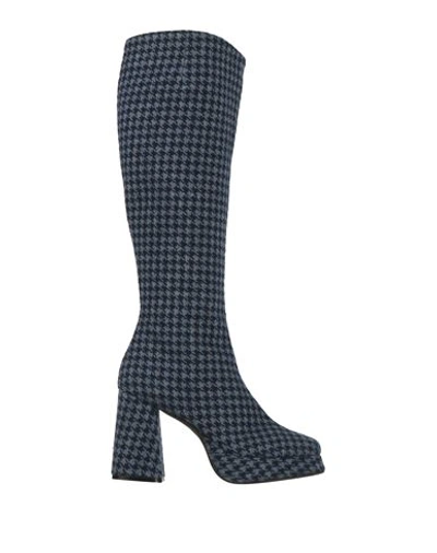 Shop Roberto Festa Woman Boot Light Blue Size 8 Textile Fibers