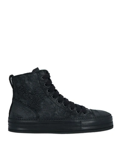 Shop Ann Demeulemeester Man Sneakers Black Size 7 Leather