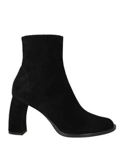 Shop Ann Demeulemeester Woman Ankle Boots Black Size 6 Leather
