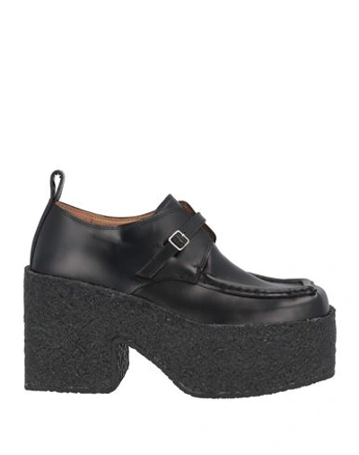 Shop Dries Van Noten Woman Loafers Black Size 8 Leather