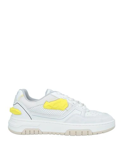 Shop Msgm Woman Sneakers White Size 7 Leather