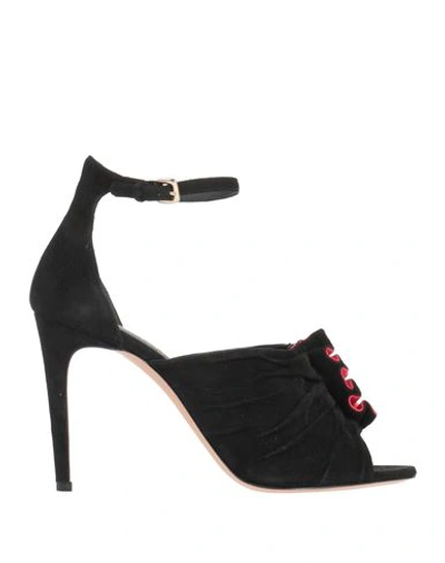 Jean-michel Cazabat Woman Sandals Black Size 8 Leather In Black