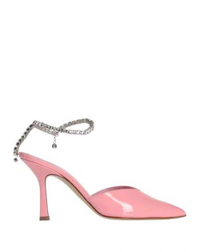 Shop Aldo Castagna Woman Pumps Pink Size 8 Leather