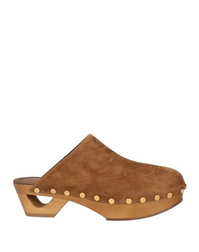 Shop Tamara Mellon Woman Mules & Clogs Camel Size 7 Leather In Beige