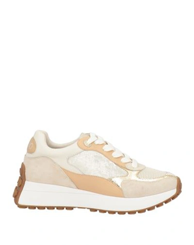 Liu •jo Woman Sneakers Sand Size 8 Textile Fibers In Beige