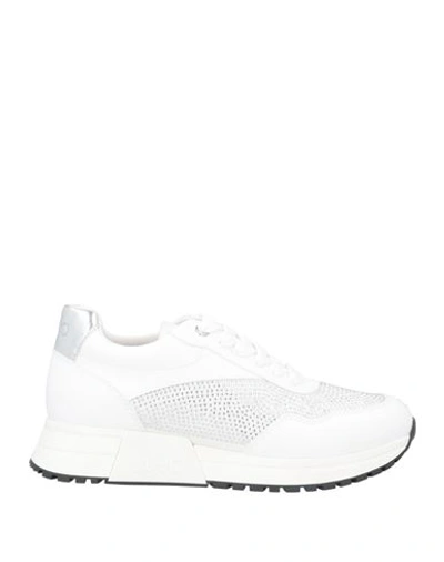 Liu •jo Woman Sneakers White Size 8 Textile Fibers In White