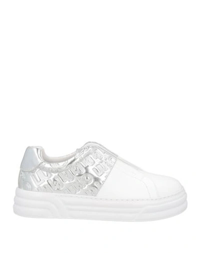 Shop Liu •jo Woman Sneakers White Size 7 Textile Fibers