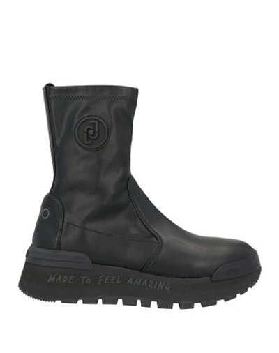 Liu •jo Woman Ankle Boots Black Size 7 Leather In Black