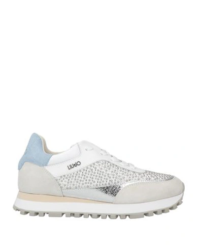Shop Liu •jo Woman Sneakers White Size 7 Cowhide