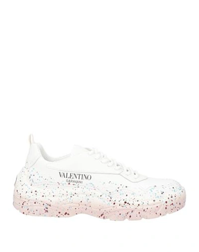 Shop Valentino Garavani Woman Sneakers White Size 7 Leather