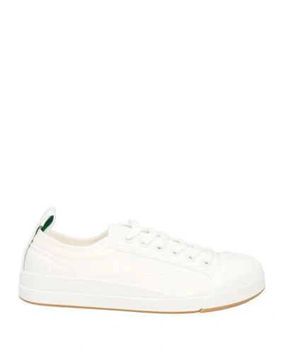 Shop Bottega Veneta Man Sneakers White Size 8 Textile Fibers