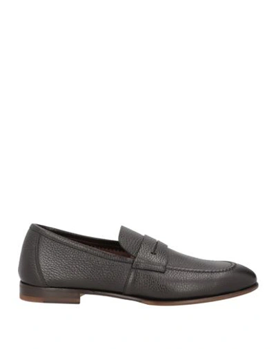 Shop Fabi Man Loafers Dark Brown Size 7 Leather