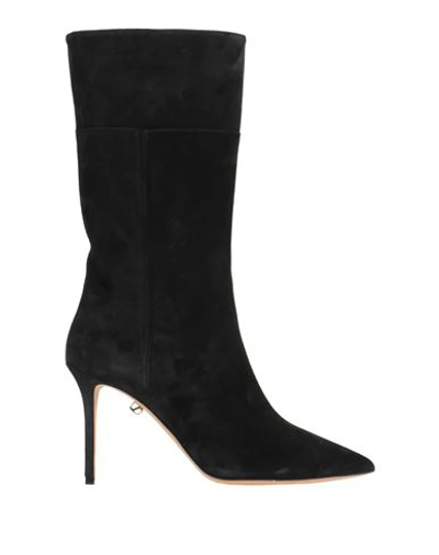 Skorpios Woman Boot Black Size 12 Leather In Black