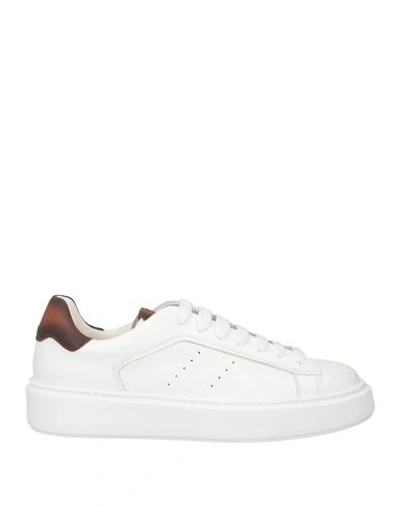 Shop Doucal's Man Sneakers White Size 9 Leather
