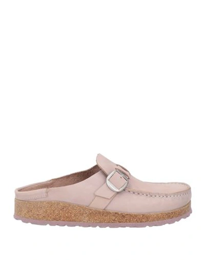 Shop Birkenstock Woman Mules & Clogs Blush Size 7 Leather In Pink