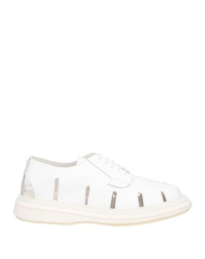 Shop The Antipode Man Lace-up Shoes White Size 8 Leather