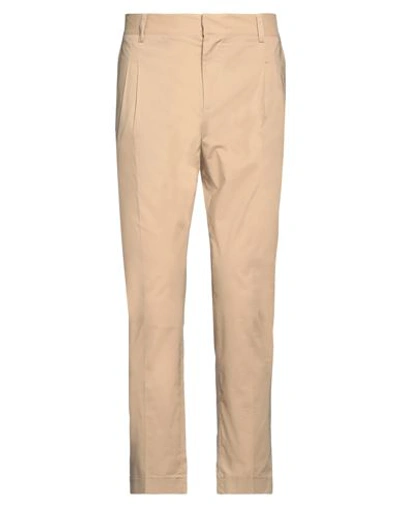 Shop Grey Daniele Alessandrini Man Pants Beige Size 32 Cotton, Elastane