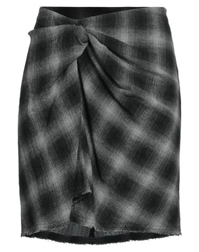 Shop Marant Etoile Marant Étoile Woman Mini Skirt Steel Grey Size 10 Wool, Polyester, Viscose, Cotton