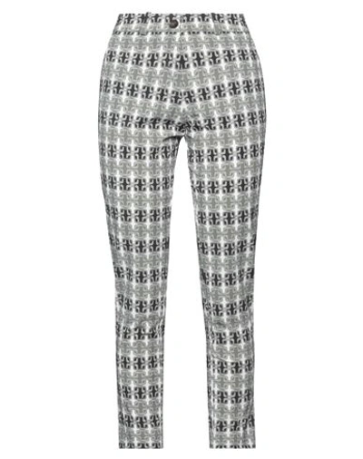Rrd Woman Pants White Size 6 Polyester, Elastane In White