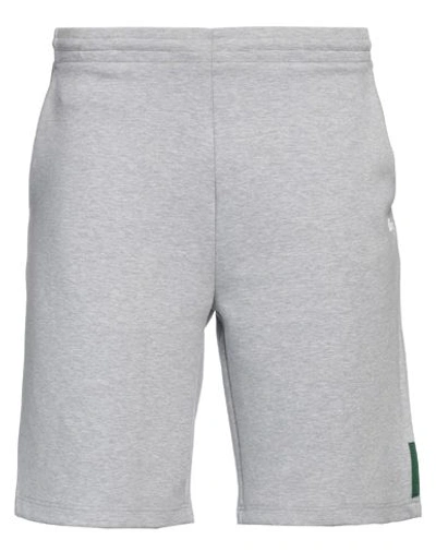 Shop Lacoste Man Shorts & Bermuda Shorts Light Grey Size 6 Polyester, Cotton, Elastane