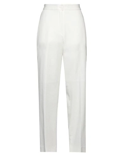 Le 17 Septembre Woman Pants White Size 8 Cotton In White