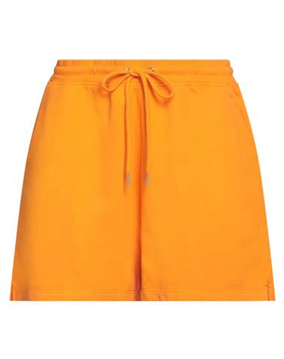 Shop Colorful Standard Woman Shorts & Bermuda Shorts Orange Size M Organic Cotton