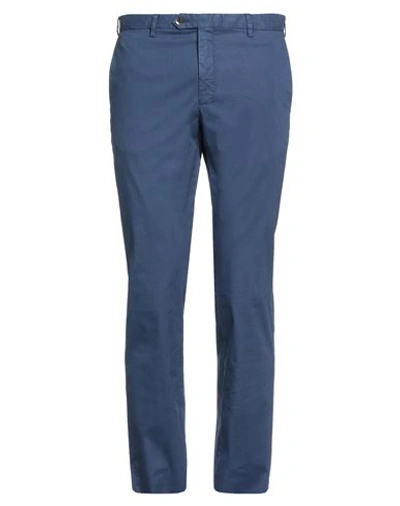 Shop Germano Man Pants Blue Size 34 Lyocell, Cotton, Elastane