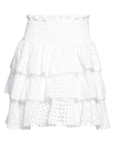 Cc By Camilla Cappelli Woman Mini Skirt White Size L Cotton In White