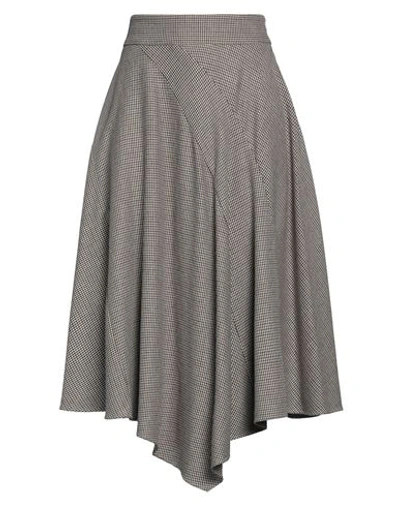 Shop Eleventy Woman Midi Skirt Dove Grey Size 8 Viscose, Wool