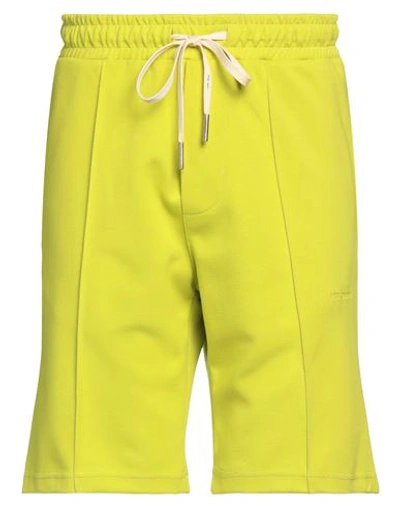 Shop Yes London Man Shorts & Bermuda Shorts Acid Green Size L Polyester, Cotton