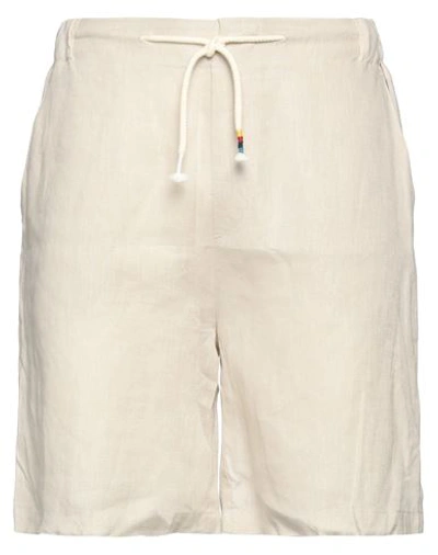 Shop The Silted Company Man Shorts & Bermuda Shorts Beige Size Xl Linen