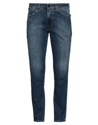 Shop Devore Incipit Man Jeans Blue Size 35 Cotton, Elastane