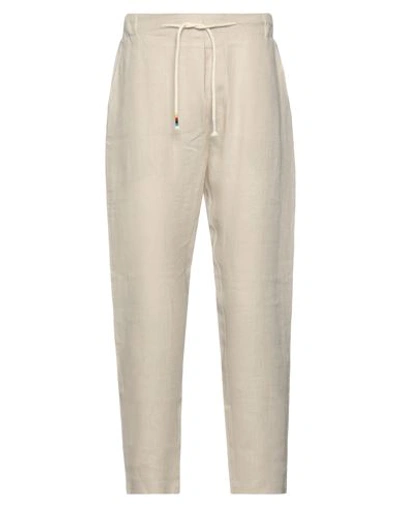 Shop The Silted Company Man Pants Beige Size Xs Linen