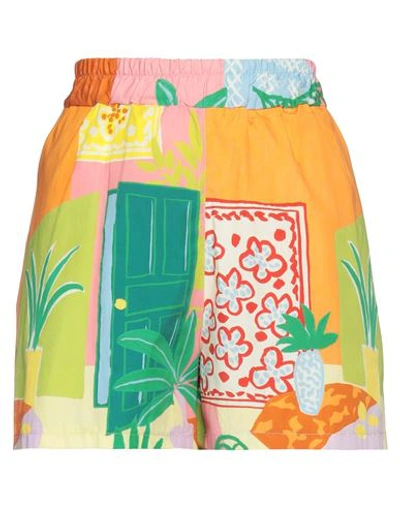 Shop Frnch Woman Shorts & Bermuda Shorts Orange Size S Cotton