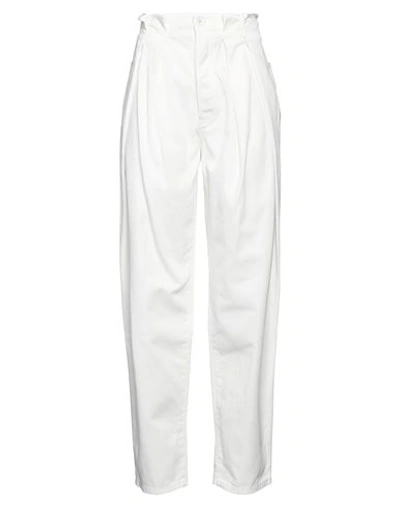 Shop Off-white Woman Jeans White Size 28 Cotton