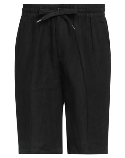 Shop Richmond X Man Shorts & Bermuda Shorts Black Size 40 Linen