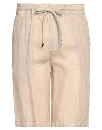 Richmond X Man Shorts & Bermuda Shorts Beige Size 36 Linen In Beige