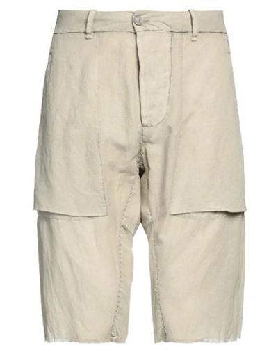 Shop Masnada Man Shorts & Bermuda Shorts Beige Size 32 Cotton, Linen, Polyamide