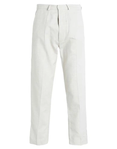 Shop Gaelle Paris Gaëlle Paris Man Pants Cream Size 32 Cotton, Linen In White