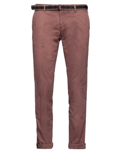 Shop Mason's Man Pants Pastel Pink Size 34 Cotton, Elastane