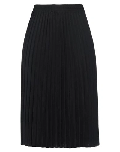 Shop Vetements Woman Midi Skirt Black Size S Polyester, Wool