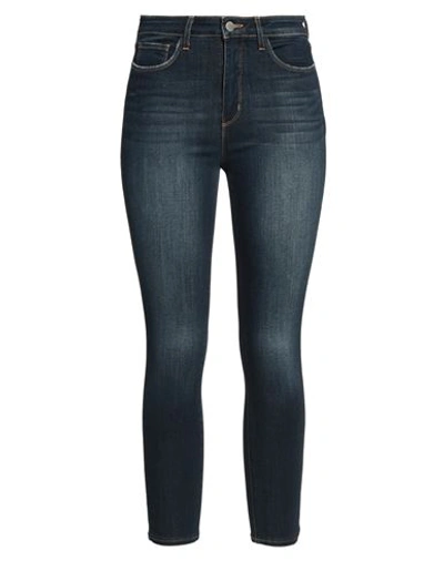 Shop L Agence L'agence Woman Jeans Blue Size 29 Viscose, Cotton, Lyocell, Polyester, Elastane