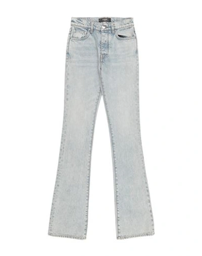 Amiri Woman Denim Pants Blue Size 29 Cotton In Blue